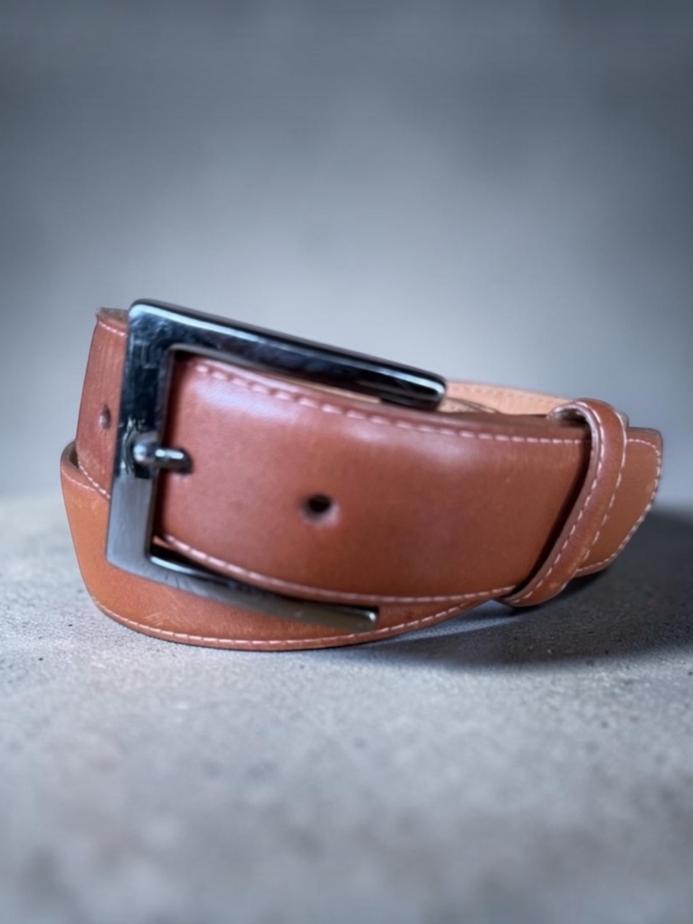 W. KLEINBERG Smooth Leather 1.5” Belt Size 40